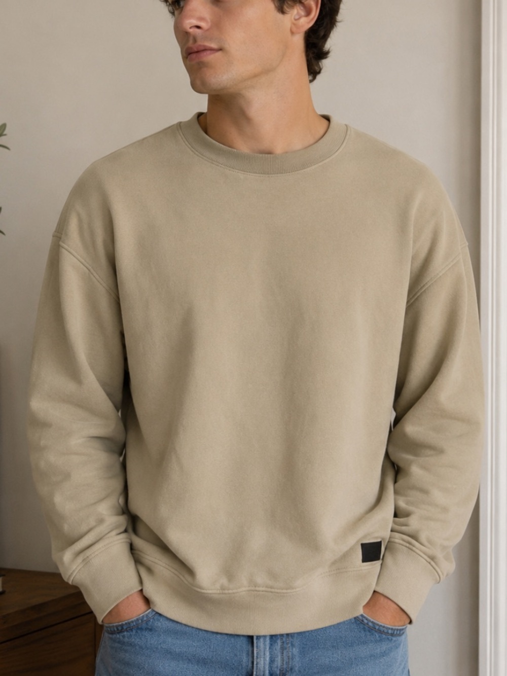 Abercrombie & Fitch men’s Relaxed Soft Fleece Crewneck Sweatshirt 25425